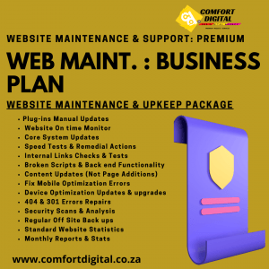 Website Maintenance Package Business Plan