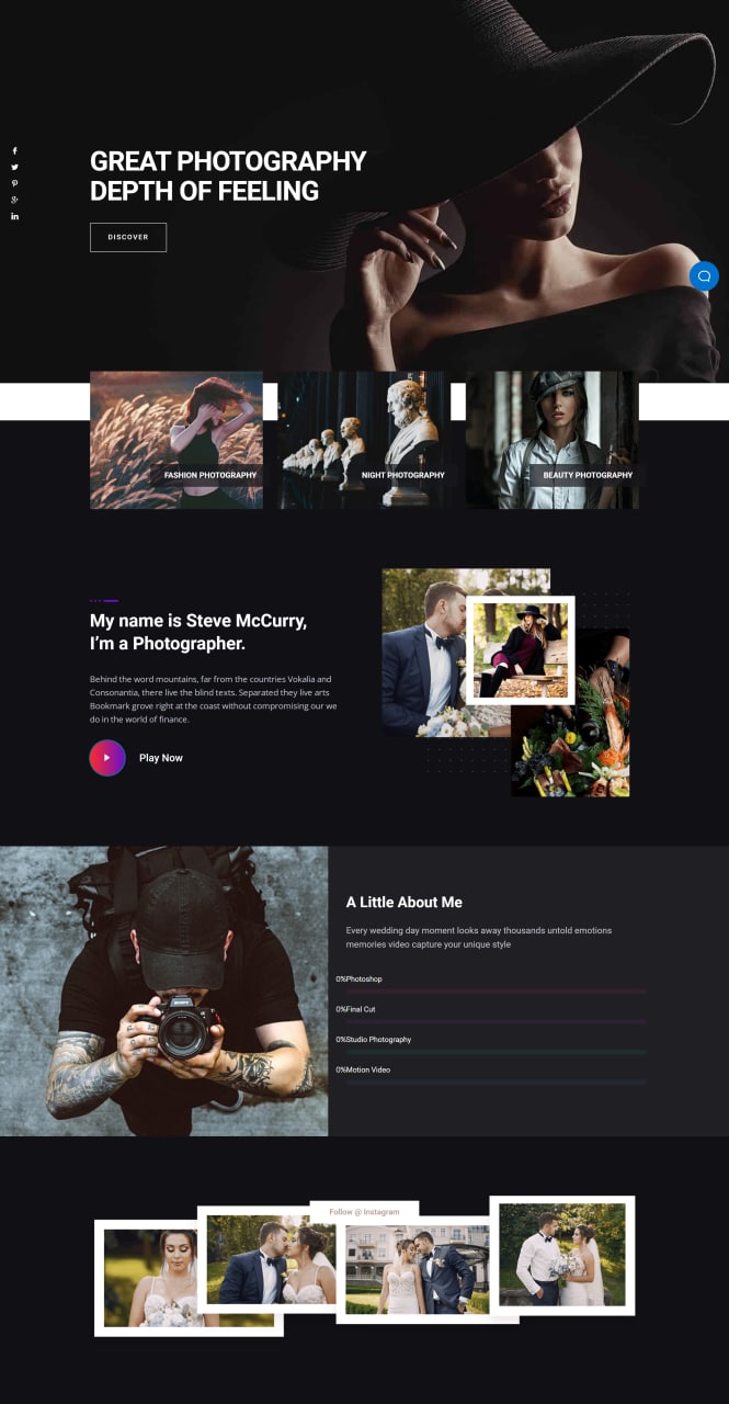 Website Design Portfolio Photography South Africa