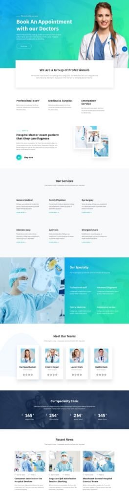Website Design Portfolio Medical Services South Africa